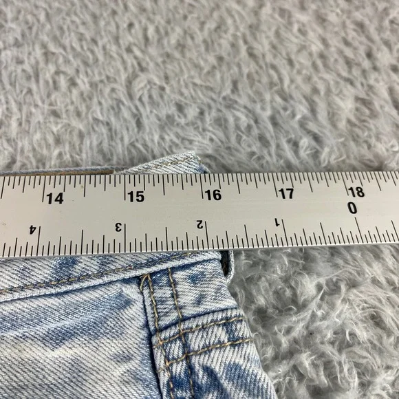 American Eagle Outfitters 90s Boyfriend Jeans Light Wash Distressed Size 8 - Picture 7 of 13